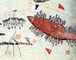 De Rode Zee en het Suezkanaal door Giacomo Maggiolo