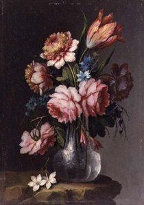 Rozen, tulpen en pioenen door Giacomo Nani