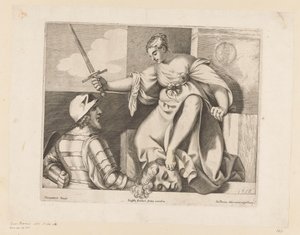 Judit met het hoofd van Holofernes Rechtvaardigheid (Justitia) door Giacomo Piccini