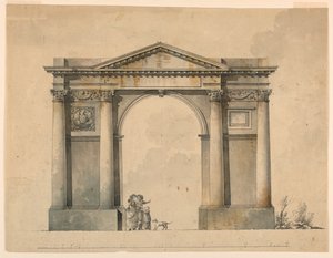 Ontwerp voor een Triomfboog voor Napoleon I, Bergamo, Italië