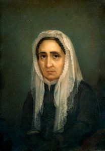 Portret van Maria Mazzini Schilderij door Giacomo Ulisse Borzino (19e eeuw) Genua, Museo del Risorgimento door Giacomo Ulisse Borzino