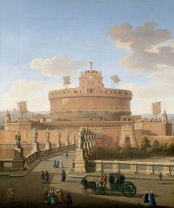 Rome, uitzicht op de Engelenburcht door Giacomo van Lint