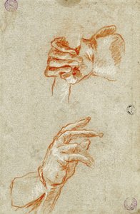 Studie van handen door Giambattista Tiepolo