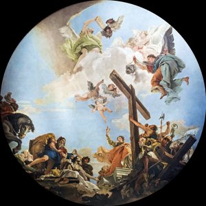 De ontdekking van het ware kruis, ca. 1745