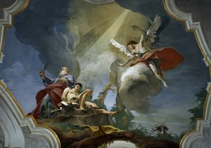 Het offer van Isaac, ca. 1728 door Giambattista Tiepolo