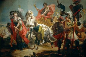 De triomf van Aurelianus door Giambattista Tiepolo