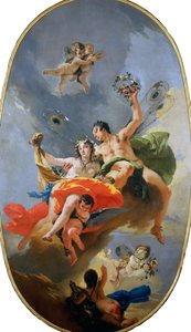 De triomf van Zephyr en Flora