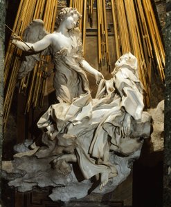 Italië, Rome, Kerk van Santa Maria della Vittoria, Extase van St. Teresa van Avila door Gian Lorenzo Bernini