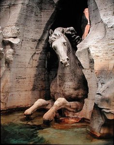 De fontein van de vier rivieren (detail) door Gian Lorenzo Bernini