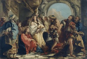 Christus en de overspelige vrouw door Giandomenico (1727 1804) Tiepolo