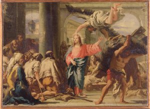 Christus bij de vijver van Bethesda door Giandomenico (1727 1804) Tiepolo