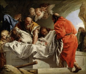 De graflegging van Christus door Giandomenico  Tiepolo