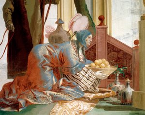 Aanbieding van vruchten aan Maangodin door Giandomenico (1727 1804) Tiepolo