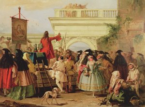 De Charlatan door Giovanni Domenico Tiepolo