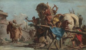 De Bouw van het Trojaanse Paard, c.1760