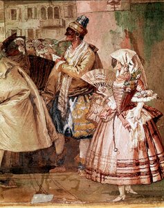 Venetiaanse maskers (detail)