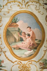 Fresco uit de Putti Kamer, in de Foresteria