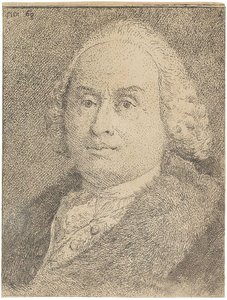 Portret van Giovanni Battista Tiepolo 1696-1770, 1770