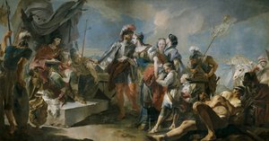 Koningin Zenobia voor Keizer Aurelianus