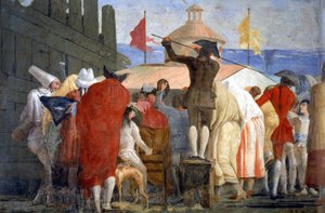 De Nieuwe Wereld door Giovanni Domenico Tiepolo