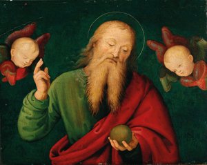 God de Vader met Engelen door Giannicola di Paolo