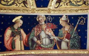 Sint Jacobus Minor, Sint Filippus en Sint Thomas (detail) door Giannicola di Paolo