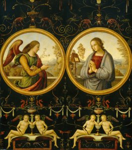 De Annunciatie, 1510-1515 door Giannicola di Paolo