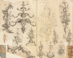 Scrapbook van werkontwerpen