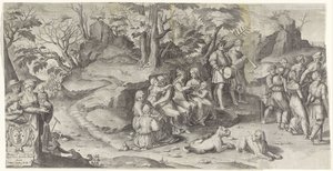 Huwelijk van Isaak en Rebekka (blad 1)