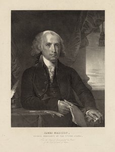 James Madison, vierde president van de Verenigde Staten, c.1828 door Gilbert (after) Stuart