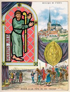 Abt Suger, Franse abt-staatsman, 1898 door Gilbert