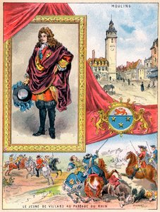 Claude Louis Hector de Villars, Franse militaire commandant, 1898 door Gilbert