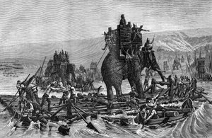 Hannibal steekt de Rhône over, 218 v.Chr., 1882-1884