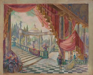 Toneelset door Gilbert Sackerman