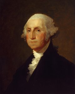 George Washington, ca.1820 (olieverf op paneel) door Gilbert Stuart