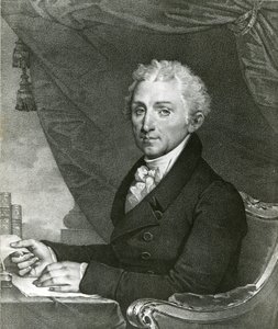 James Monroe, 5e president van de Verenigde Staten (litho) door Gilbert Stuart