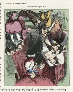 Illustratie van Louis Alexandre Gosset de Guines, bekend als Gill (1840-1885) voor de omslag van L