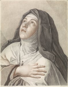 Heilige Theresa in gebed