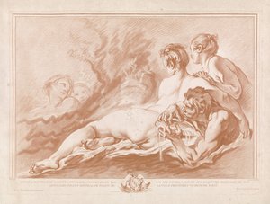 Allegorische figuren in zee