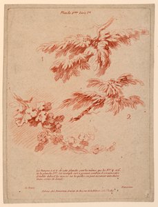 Blad 2 uit Livre Ier, Principes du dessin dans le genre du Paysage door Gilles Demarteau