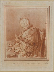 Portret van Madame Geoffrin 1699-1777, 1770 door Gilles Demarteau