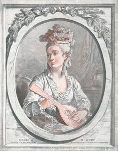 Portret van Madame Huet door Gilles Demarteau