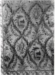 Zijden Wandbekleding uit de Slaapkamer van de Keizerin, 1787 door Gilles Gaudin