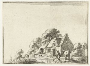 Landschap met een boerderij
