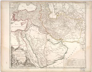 Staten van de Grote Heer in Azië - Perzische Rijk, Land van de Usbecs, Arabië en Egypte door Gilles Robert De Vaugondy