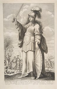 Déborah, 1647 door Gilles Rousselet and Abraham Bosse