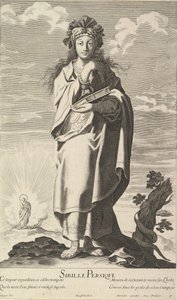 Sibylle Persique, ca. 1635 door Gilles Rousselet and Abraham Bosse