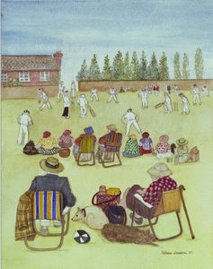 Cricket op het Groen, 1987 door Gillian Lawson
