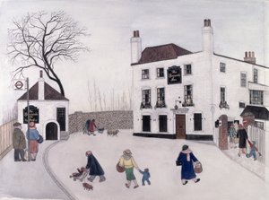 The Spaniards Inn door Gillian Lawson