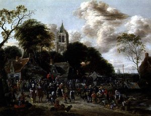 Marktdag door Gillis Rombouts